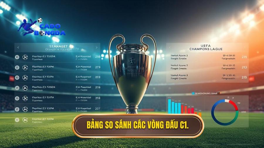 Kèo cá cược Cúp C1 châu Âu: Cẩm nang toàn diện cho dân chơi chuyên nghiệp 3 3. Bảng so sánh các vòng đấu C1.