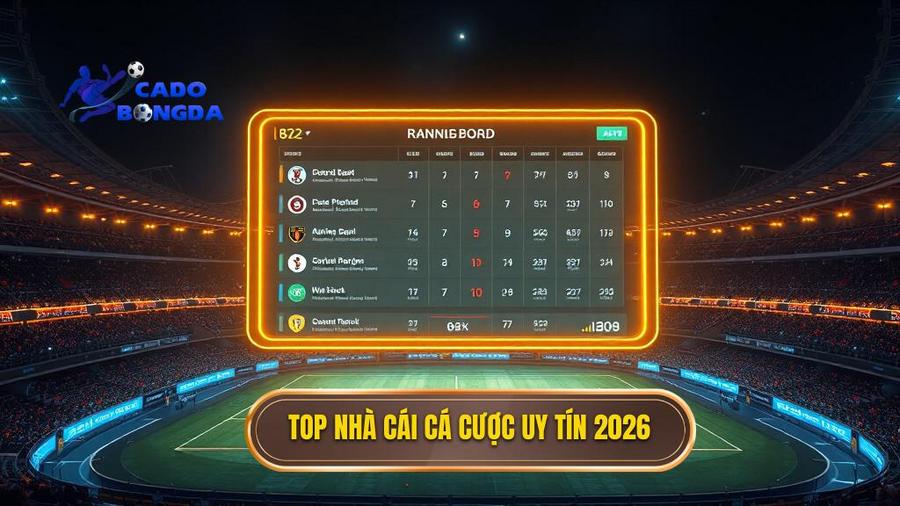 Top nhà cái cá cược bóng đá uy tín 2026: Đánh giá chi tiết và xu hướng thị trường 3 3. Top nhà cái cá cược uy tín 2026